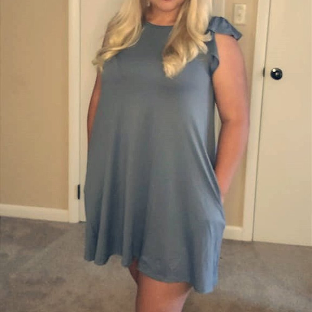 Denim-blue Dress